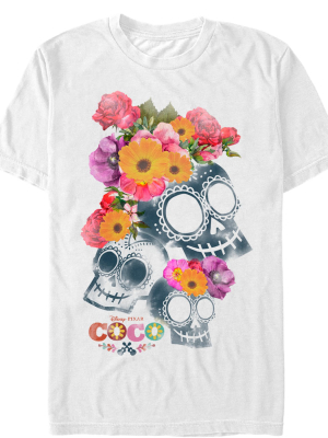 Men's Coco Floral Skeletons T-shirt