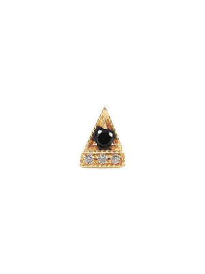 Black Diamond Deco Point Triangle Stud (single)