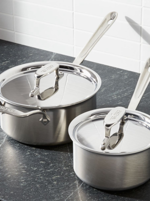 All-clad ® D5 ® Brushed Stainless Steel Saucepans With Lids