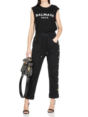 Balmain Button Detail Track Pants