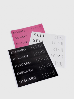 "donate, Discard, Sell" Sticker Pack