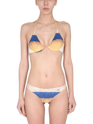 Alberta Ferretti Tie Dye Print Bikini Set