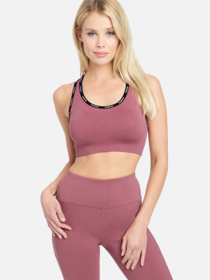 Bebe Sport Mini Logo Sports Bra