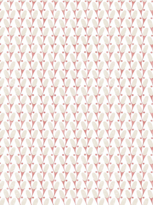 Landon Abstract Geometric Wallpaper In Pink From The Bluebell Collection By Brewster Home Fashions