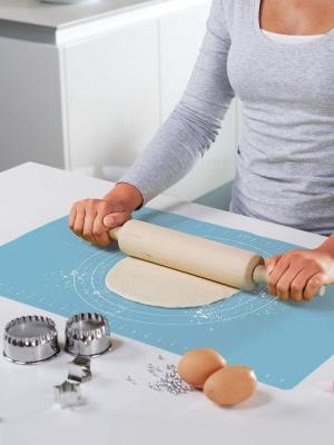 Roll-up Silicone Pastry Mat In Blue