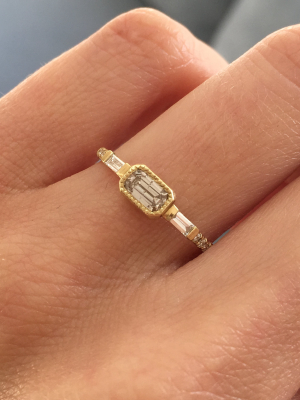 Diamond Ys Baguette Ring