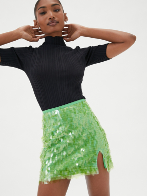 Uo Kiki Sequin Mini Skirt