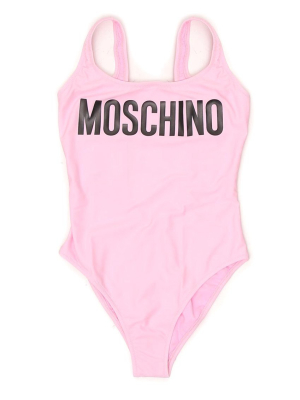 Moschino Logo Print Swimsuit