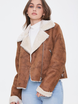 Faux Shearling & Suede Jacket