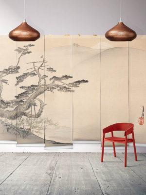 Sample Japanese Hillside Wall Mural From The Erstwhile Collection By Milton & King