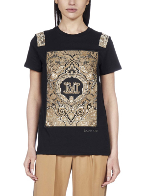 Max Mara Monogram Embellished T-shirt