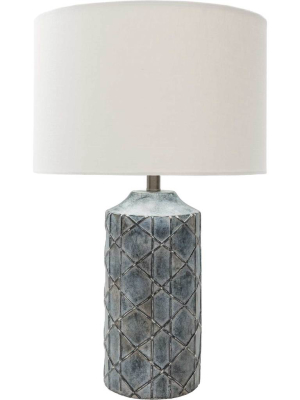 Braxton Table Lamp Charcoal/white/slate Gray