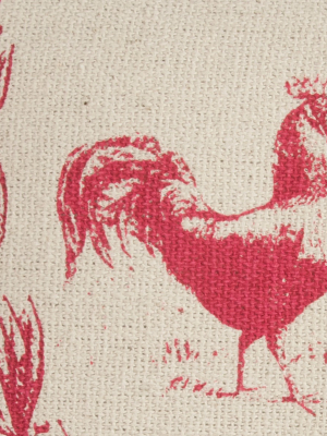 20"x20" Rooster Throw Pillow - Rizzy Home