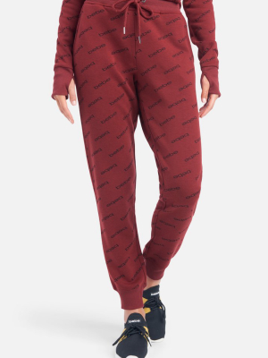 Bebe Sport All Over Printed Fleece Jogger