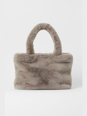 Faux Fur Shopper