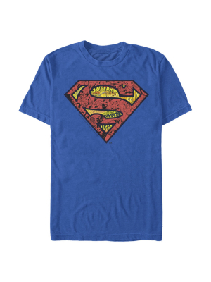 Men's Superman Logo Collage T-shirt