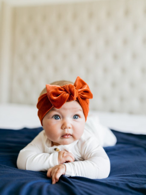 Velvet - Hot Pink Knot Headband