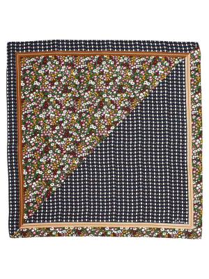 Ditsy Geo Silk Square