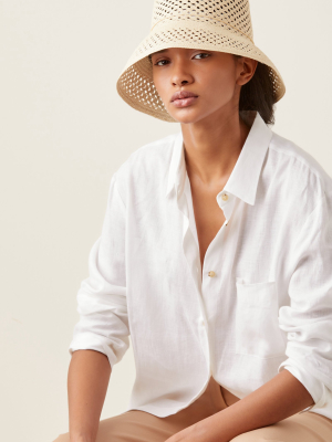 Calado Lamp Shade Straw Hat