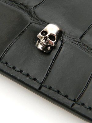 Alexander Mcqueen Skull Embossed Cardholder