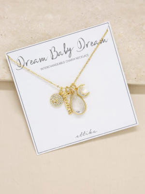 Dream Baby Dream 18k Gold Plated Interchangeable Charm Necklace