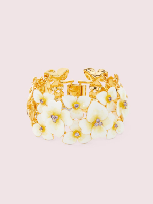 Precious Pansy Statement Bracelet