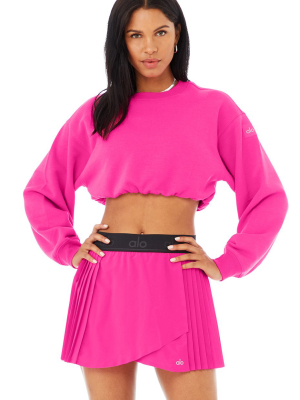 Devotion Crew Neck Pullover - Neon Pink