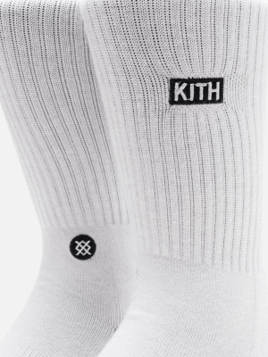 Kith Classics X Stance 2.0 Classic Crew Sock - White