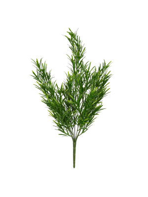 Vickerman 19" Green Podocarpus Bush Uv Coated.