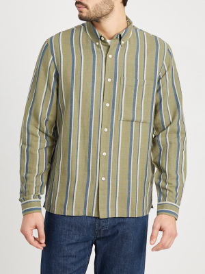 Vance Stripe Linen Cotton Shirt