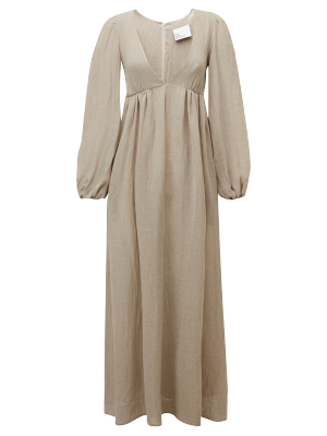 Carolyn Oatmeal Organic Gauze Dress