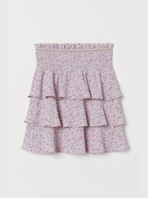 Crêped Tiered Skirt