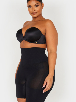 Plus Black Seamless High Waist Control...