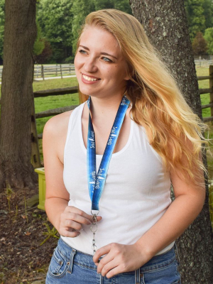 Blue Ombre Lanyard