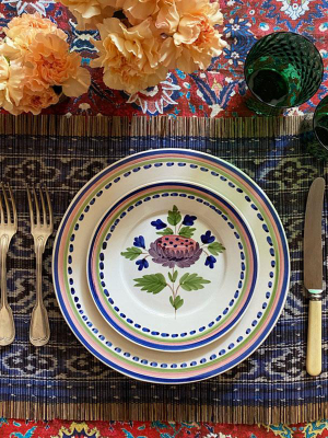 Ikat Placemats Blue, Set Of Two
