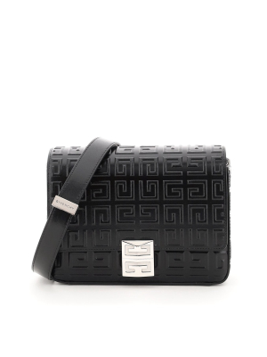 Givenchy 4g Motif Embossed Medium Shoulder Bag