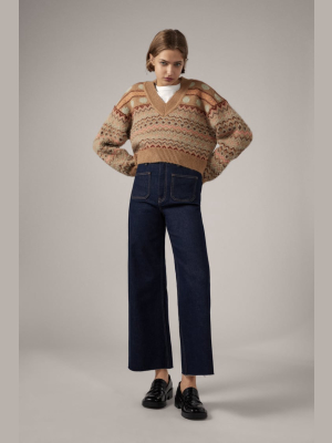 Jacquard Knit Sweater