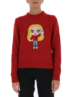 Chiara Ferragni Embroidered Knit Pullover