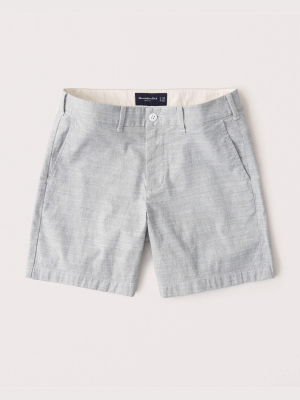 Plainfront Shorts