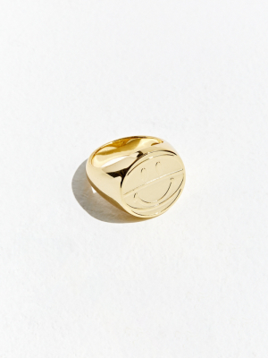 Chinatown Market X Smiley Basketball Signet Ring