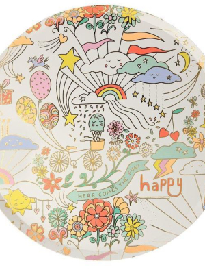 Meri Meri Happy Doodle Dinner Plates