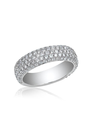 Effy 18k White Gold Diamond Pave Ring, 1.63 Tcw