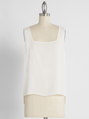 Hip To Be Square Neck Tank Top