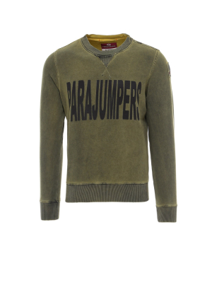 Parajumpers Logo Print Crewneck Sweatshirt