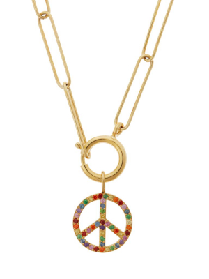 Rainbow Peace Pendant