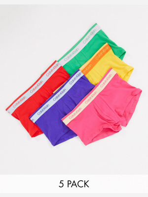 Calvin Klein Pride 5 Pack Low Rise Trunks