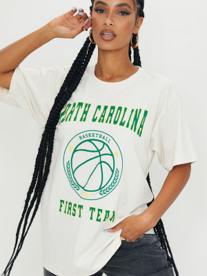 Sand North Carolina First Team Print T Shirt