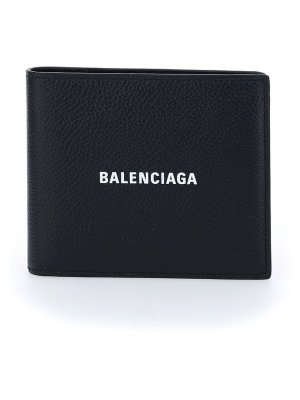 Balenciaga Logo Bifold Wallet