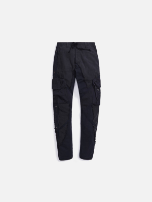 Greg Lauren Baker/fleece 50-50 Utility Long Slim - Black