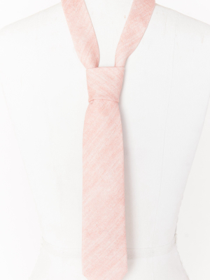 Nico Neck Tie ~ Dusty Blush Linen